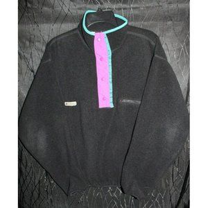 Vintage Blue & Purple Columbia Sportswear Company Pull Over USA Made Size Large